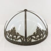 Antique White Slag Glass Light Shade