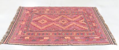 Afghan Kilim Turkmen Flatweave Rug