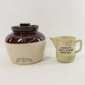 Robinson Ransbottom Crock & Advertising Pitcher