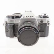 Canon AE-1 Program 35mm Camera w/ 50mm f/1.8 Lens