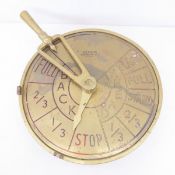 Bendix Solid Brass Ship Engine Room Telegraph