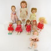 3 R&B and 6 Other Vintage Plastic Dolls