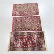 3 Vintage Hand Knotted Oriental Rugs