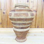 Philippine Tinalik Woven Rattan Storage Basket