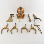 Vintage Brass Oar Locks, Marlin Spike & More
