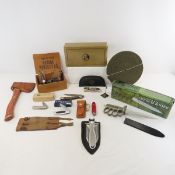 Knives, Plumb Hatchet, Decoy Weights & More