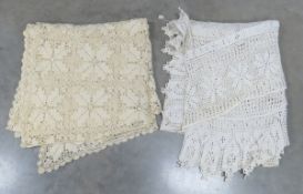 Hand Crocheted Eagle & Other Bedspread