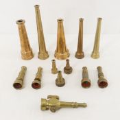 Collection of Brass Water Hose Nozzles