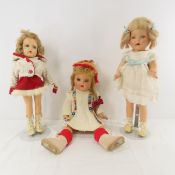 Madame Alexander & 2 Other Composition Dolls