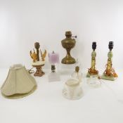 Vintage Oil Lamps, Lamps, Shades and Parts
