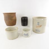 2 Gallon Red Wing Crock, Lambrechts Butter & Other