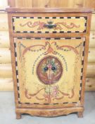 Decorative Floral Wooden Cabinet