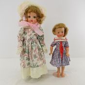 2 Vintage Ideal Toni Dolls