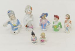 7 Germany, Japan & Other Porcelain Half Dolls