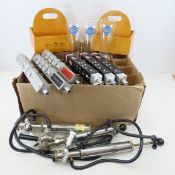 Blue Moon Pilsner Glasses, Surly Beer Tap Handles