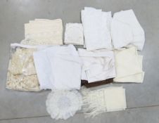 2 Lace Curtain Sets, Tablecloths & More