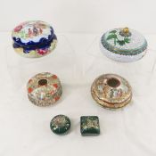 Antique Hair Receivers & other vanity items