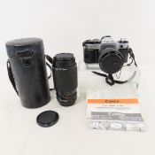 Canon AE-1 Program 35mm Camera w/ 50mm f/2.8 Macro