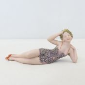 Art Deco German Bathing Beauty Figurine #5684