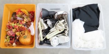 Lamps, Cords, Table Covers & Fall Decor