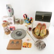 Pewter Plates, Wooden Boxes, Milk Bottle & More