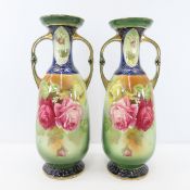 Pair of Vintage Sparta Vases 14.5