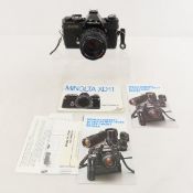 Minolta XD-11 35mm Black Camera w/ 50m f/1.7 Lens