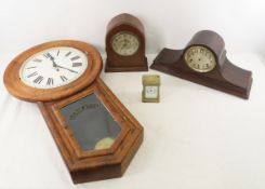 4 Vintage Clocks for Parts or Repair