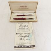 Sheaffer's New Snorkel Pen & Pencil Set- White Dot