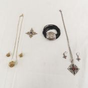 Israeli Sterling Silver Jerusalem Cross Set & More
