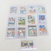 13 1970s & 80s Autographed Baseball Cards