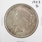 1923 D Peace Silver Dollar