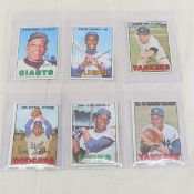 6 1967 Topps Baseball Cards Willie Mays & more