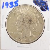 1935 Peace Silver Dollar