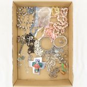 Shell & Silver Plated Jewelry, Rosaries and More