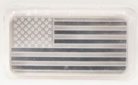 10 ozt .999 Silver Bar American Flag Design