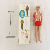 1961 Blonde Flocked Hair Ken 750 Doll in Box