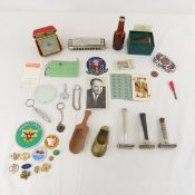 Chromonica, Boy Scout Insignia, Razors, & More
