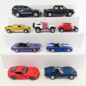 9 Diecast Maisto 1:24 Scale & Other Vehicles