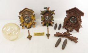 Vintage Black Forest & Seth Thomas Cuckoo Clocks
