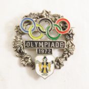 1972 Munich, Germany Olympic Laurel Pin