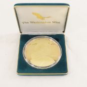 2000 Gold Layered 4oz .999 Silver Sacagawea Round