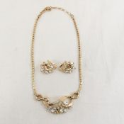 Trifari Alfred Philippe Necklace and Earring Set