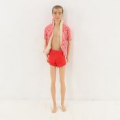 1961 Flocked Brunette #0750 Ken Doll