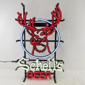 Schell's Beer Deer Head LEDNEON Bar Light, Working