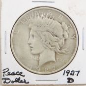1927 D Peace Silver Dollar