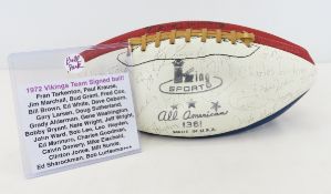 1972 MN Vikings Team Signed Football