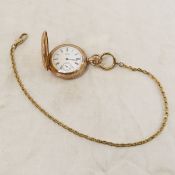 1889 American Waltham Co Pocket watch With Chain
