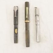 3 Vintage Fountain Pens with 14k Gold Nibs