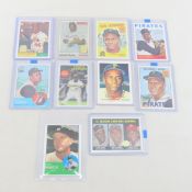 10 Topps Insert Cards Hank Aaron, Bob Clemente